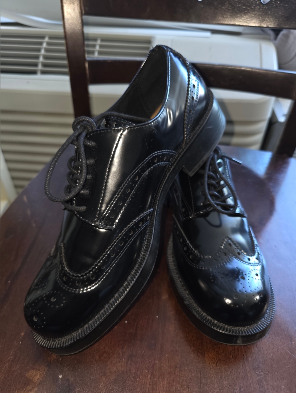 H&M Women's Black Oxford Shoes